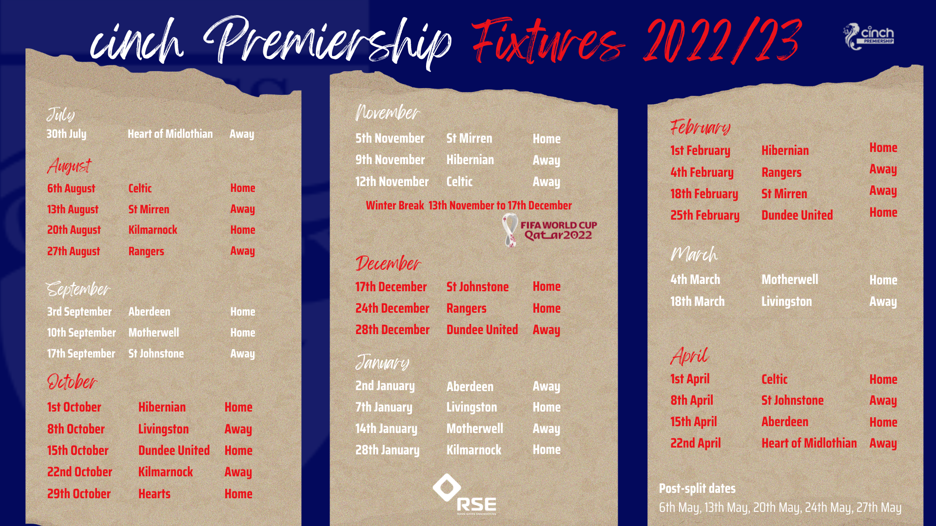 2022/23 fixtures